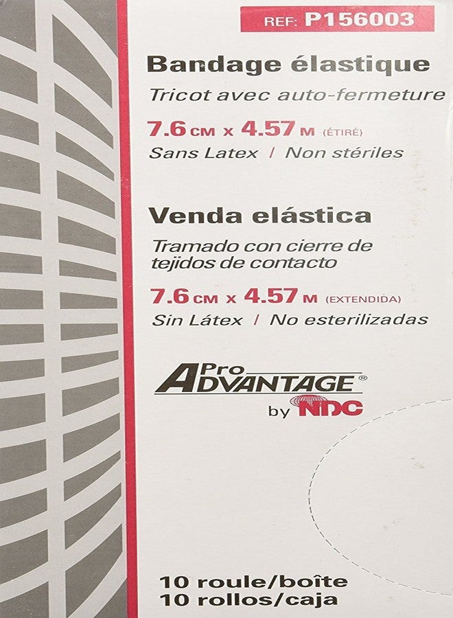 ProAdvantage P156003 Latex-Free Elastic Bandages with Self-Closure 3" x 5 yds (Pack of 10)